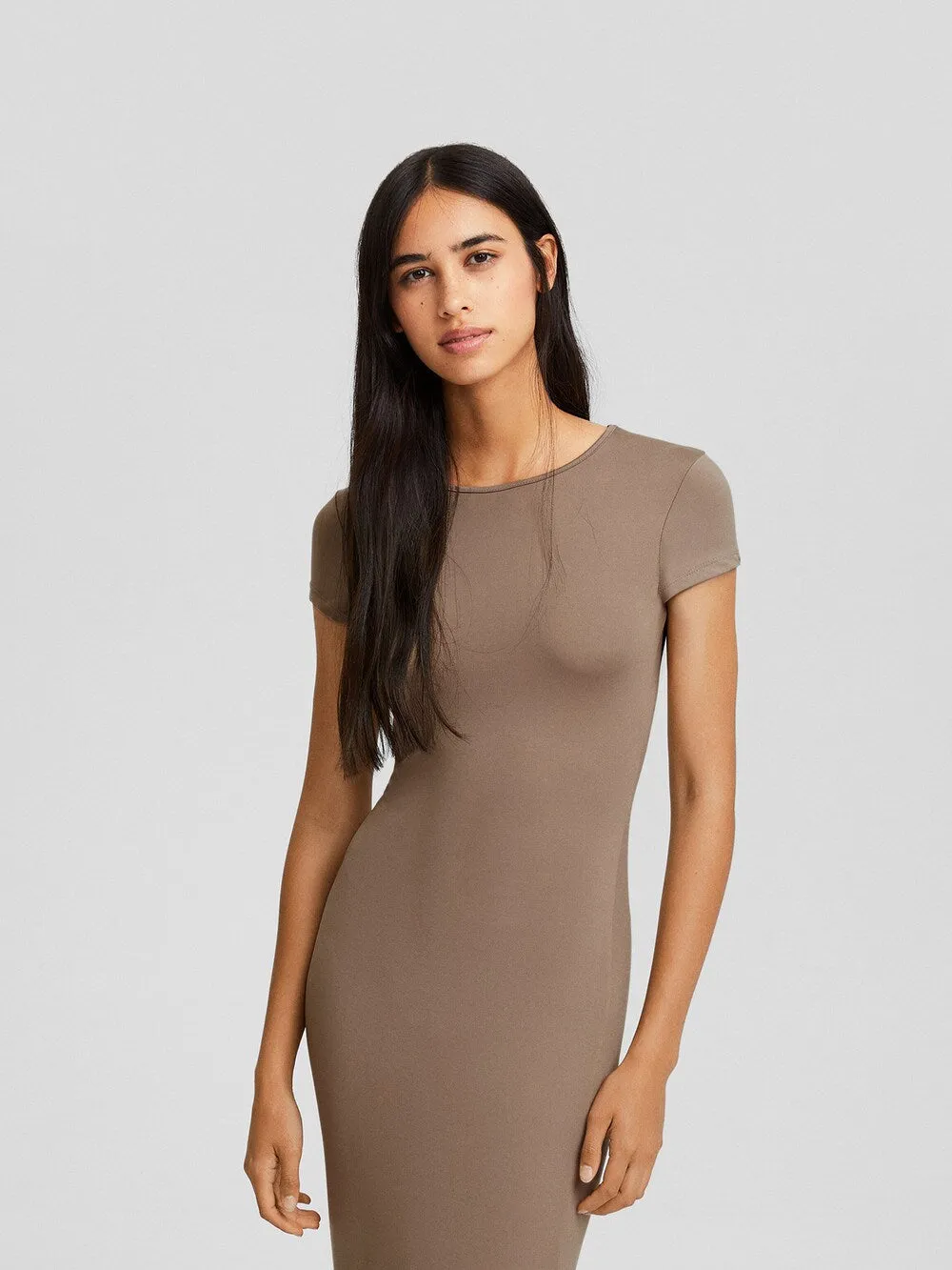 Bershka dress, light brown