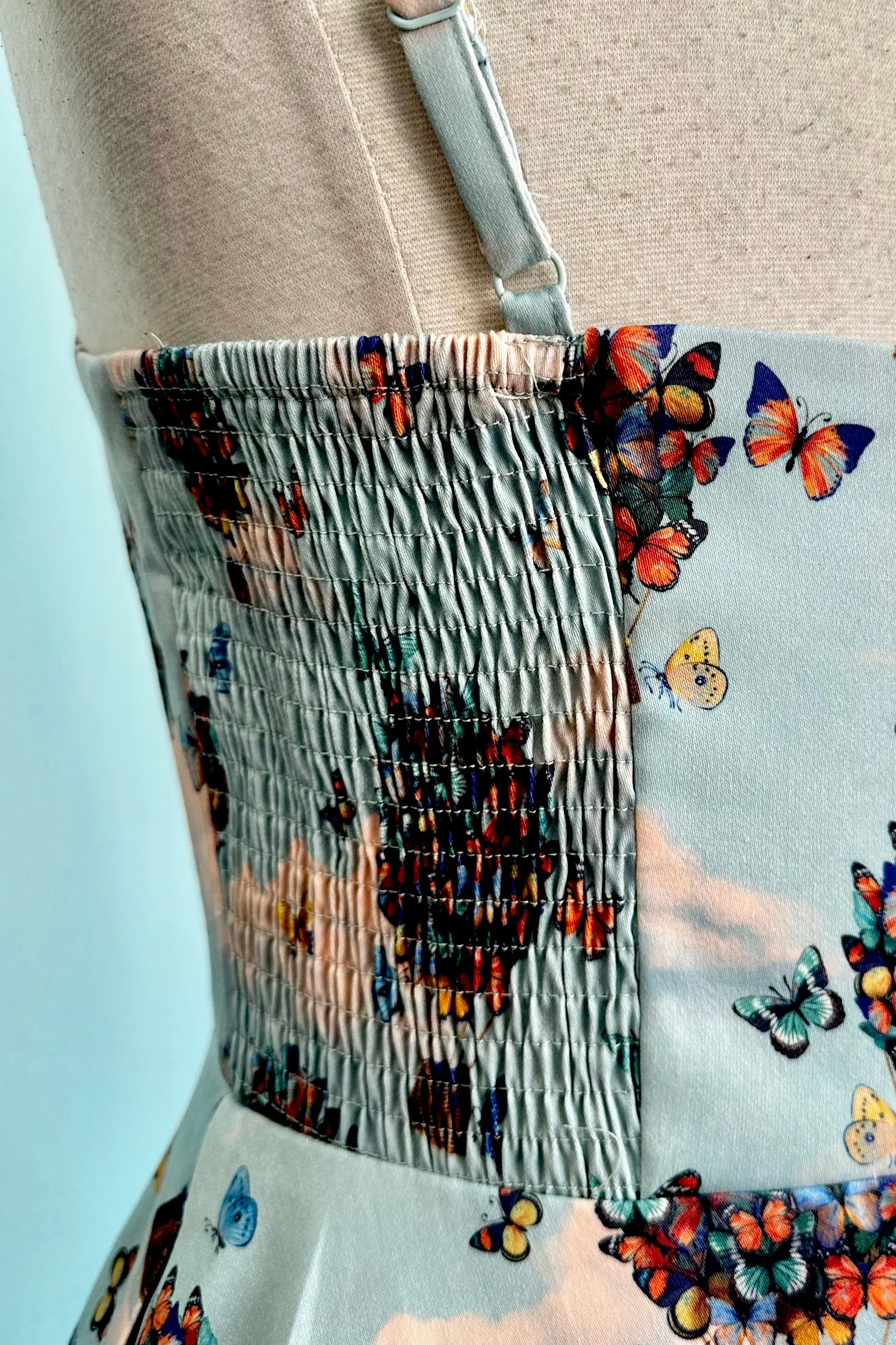 Butterfly Air Balloon Dress in Blue by Voodoo Vixen
