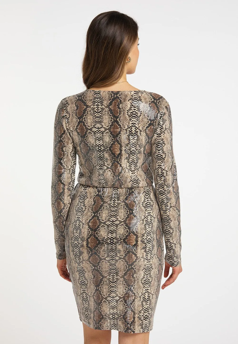 Cocktail dress Faina, light beige
