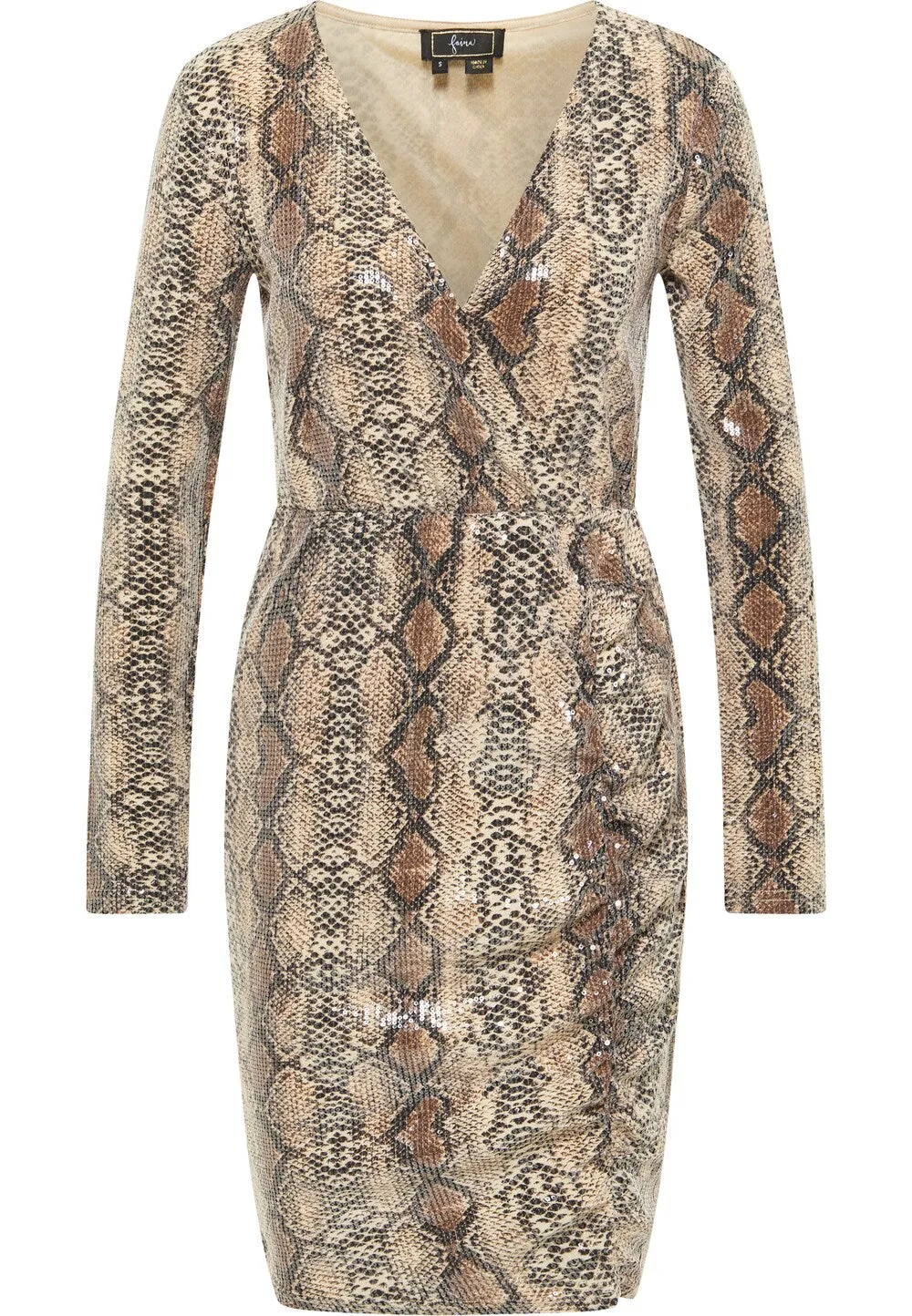 Cocktail dress Faina, light beige