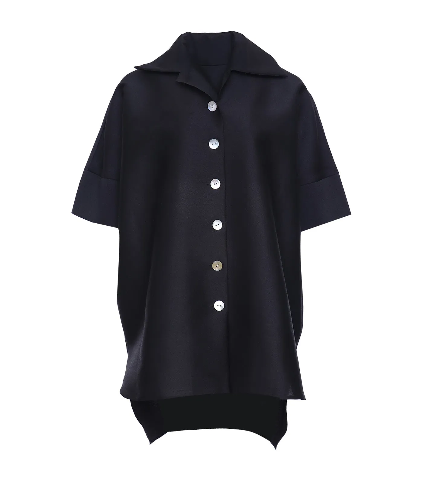 Criselda Nika Long Back Blouse Black