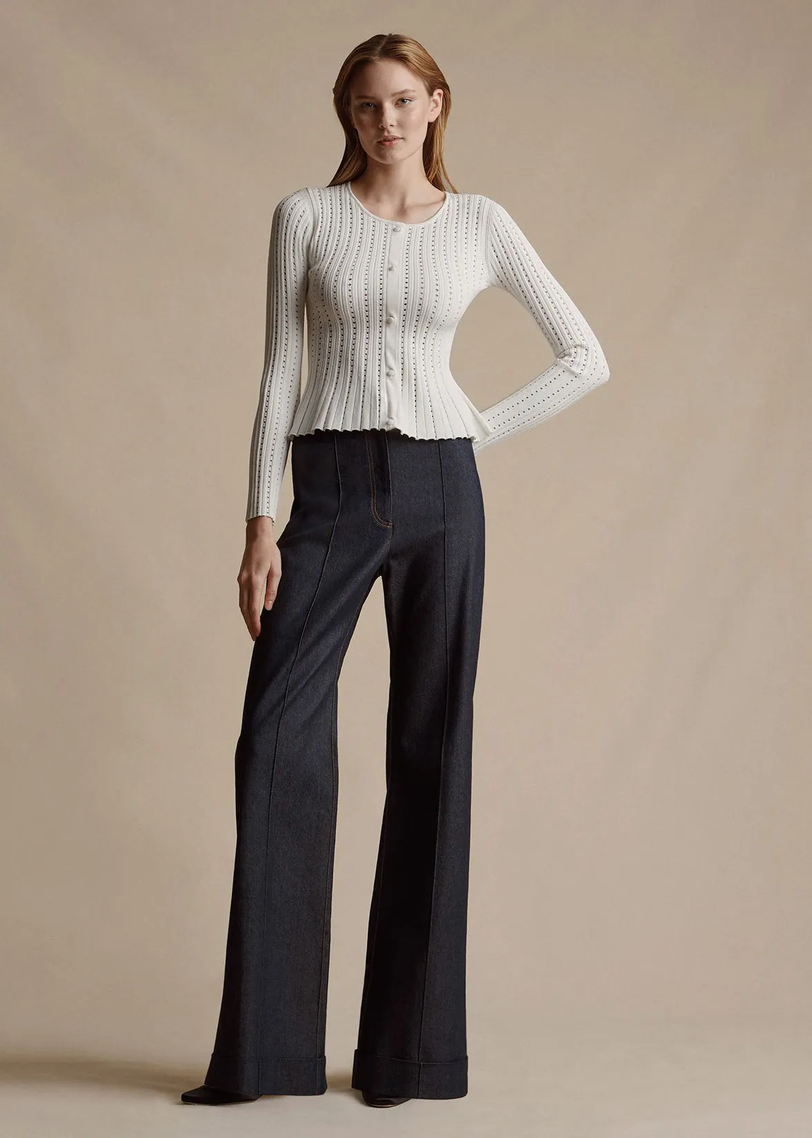 dark rinse denim deeda pant