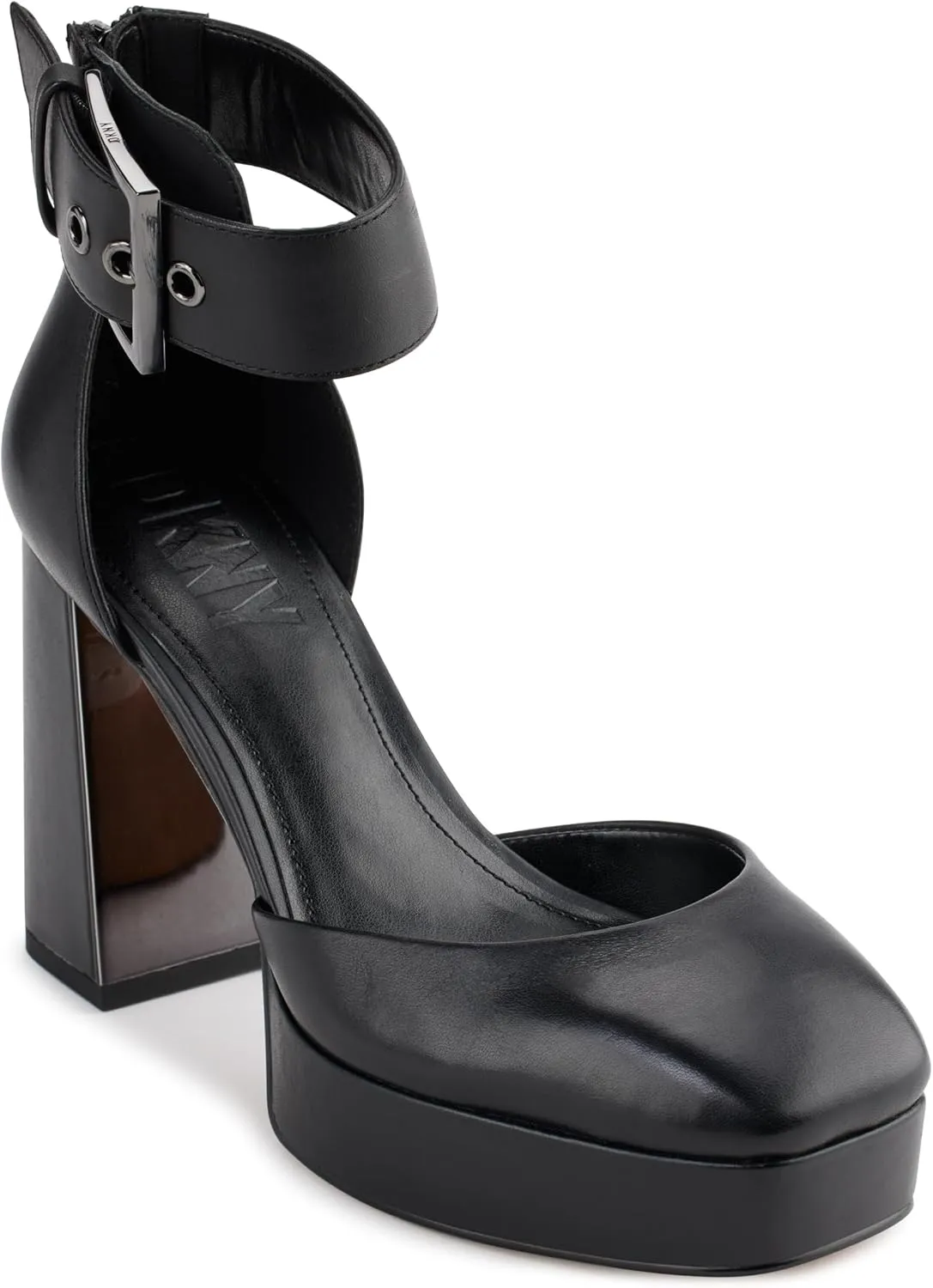 DKNY Women's Block Heel Barra-Platform ANK Pump