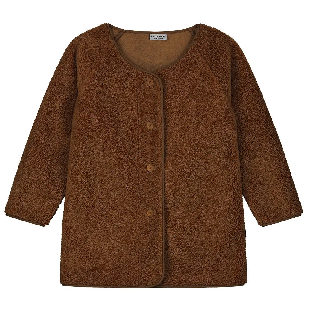 Jacket Teddy Bomber Brown