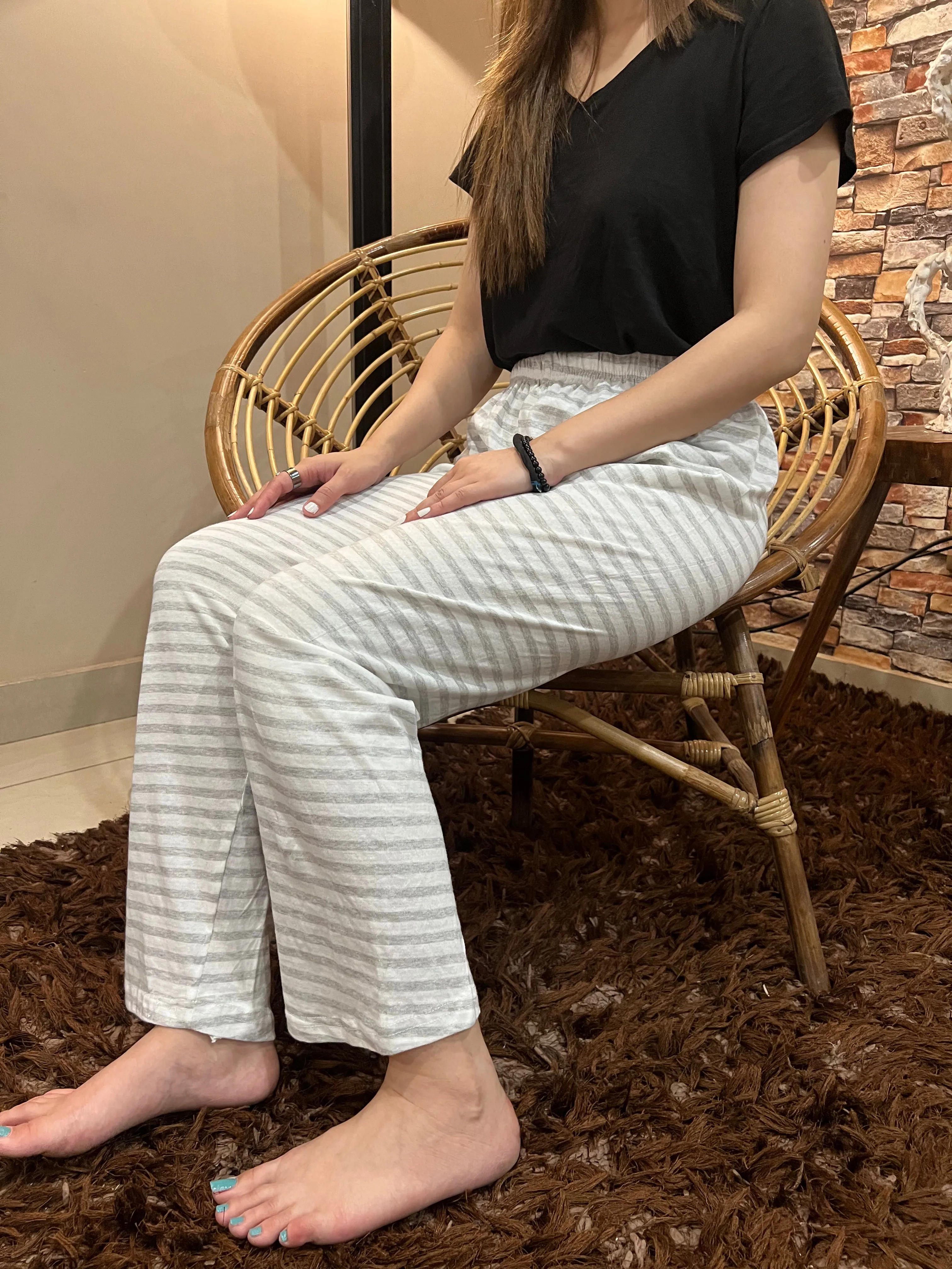 Luxe Cotton Trousers - Grey Lining