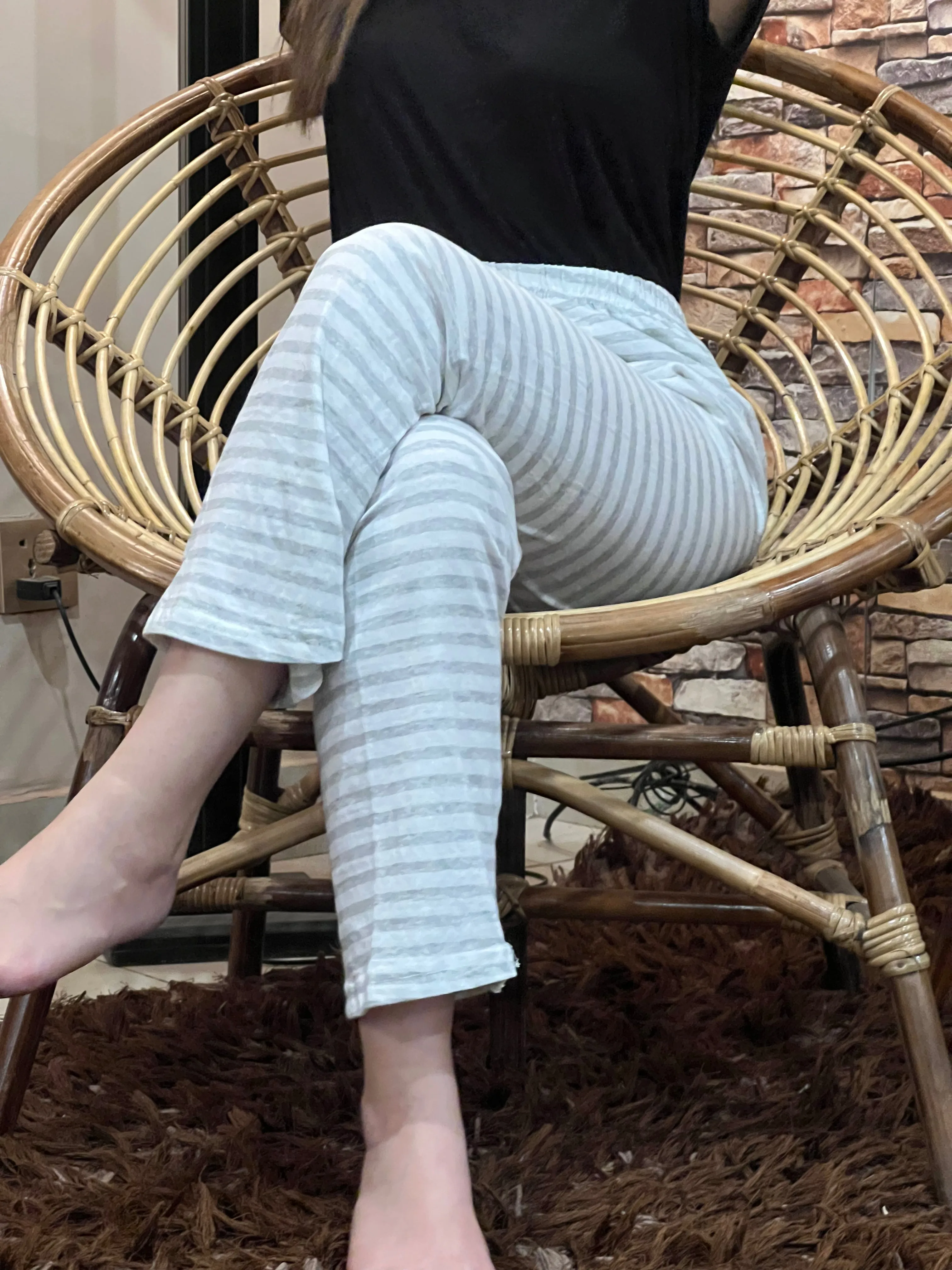 Luxe Cotton Trousers - Grey Lining
