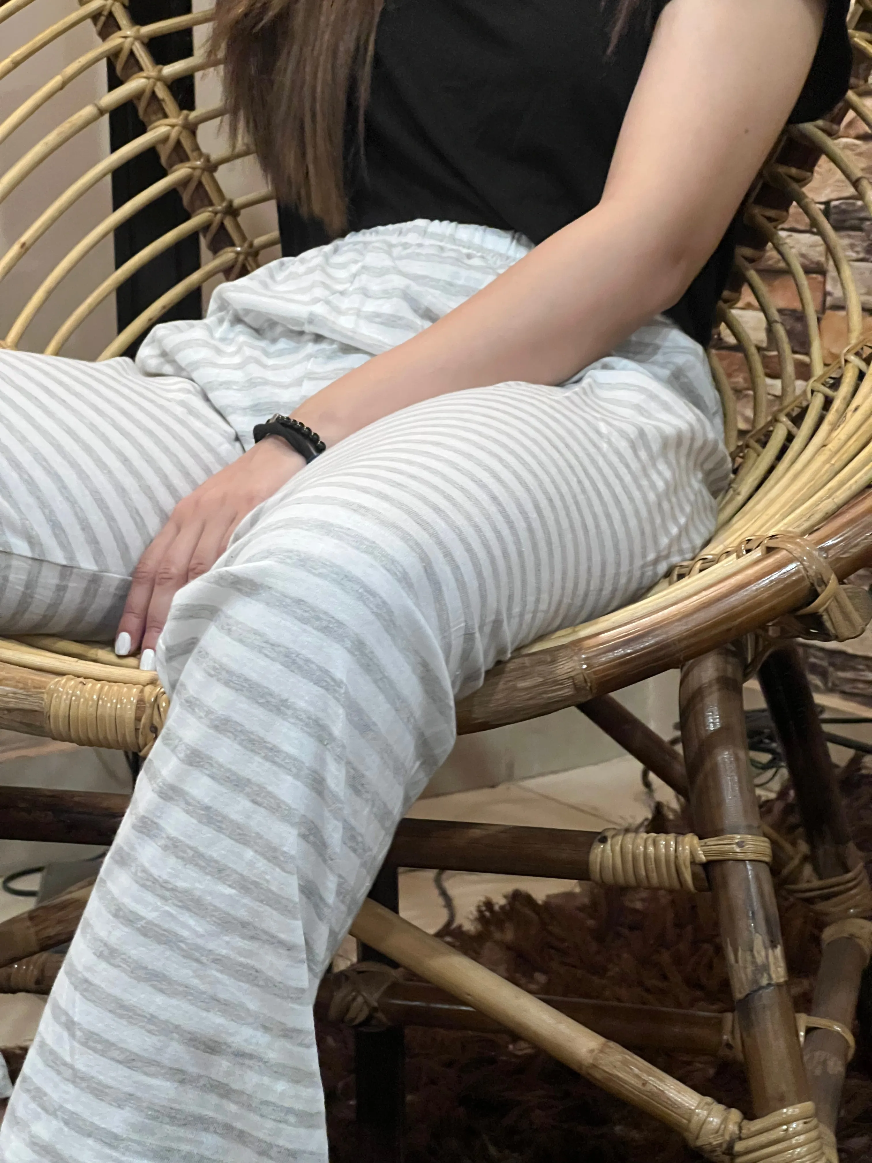Luxe Cotton Trousers - Grey Lining