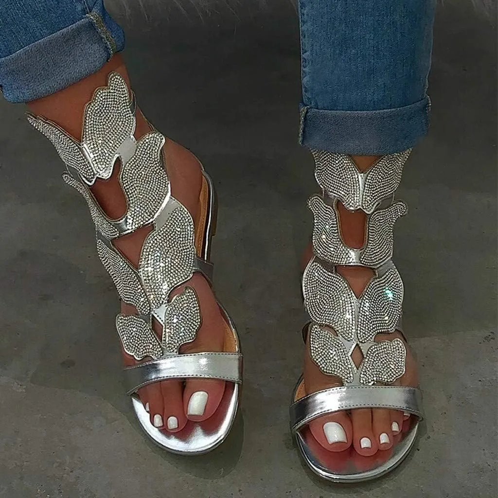 Masbird Sandals for Women Casual Summer Women's Sandals Solid Platform Buckle Strap Dressy Sandals Open-Toe Beach Sandals