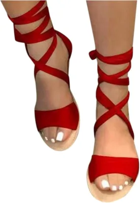 Masbird Sandals for Women Casual Summer Women's Sandals Solid Platform Buckle Strap Dressy Sandals Open-Toe Beach Sandals