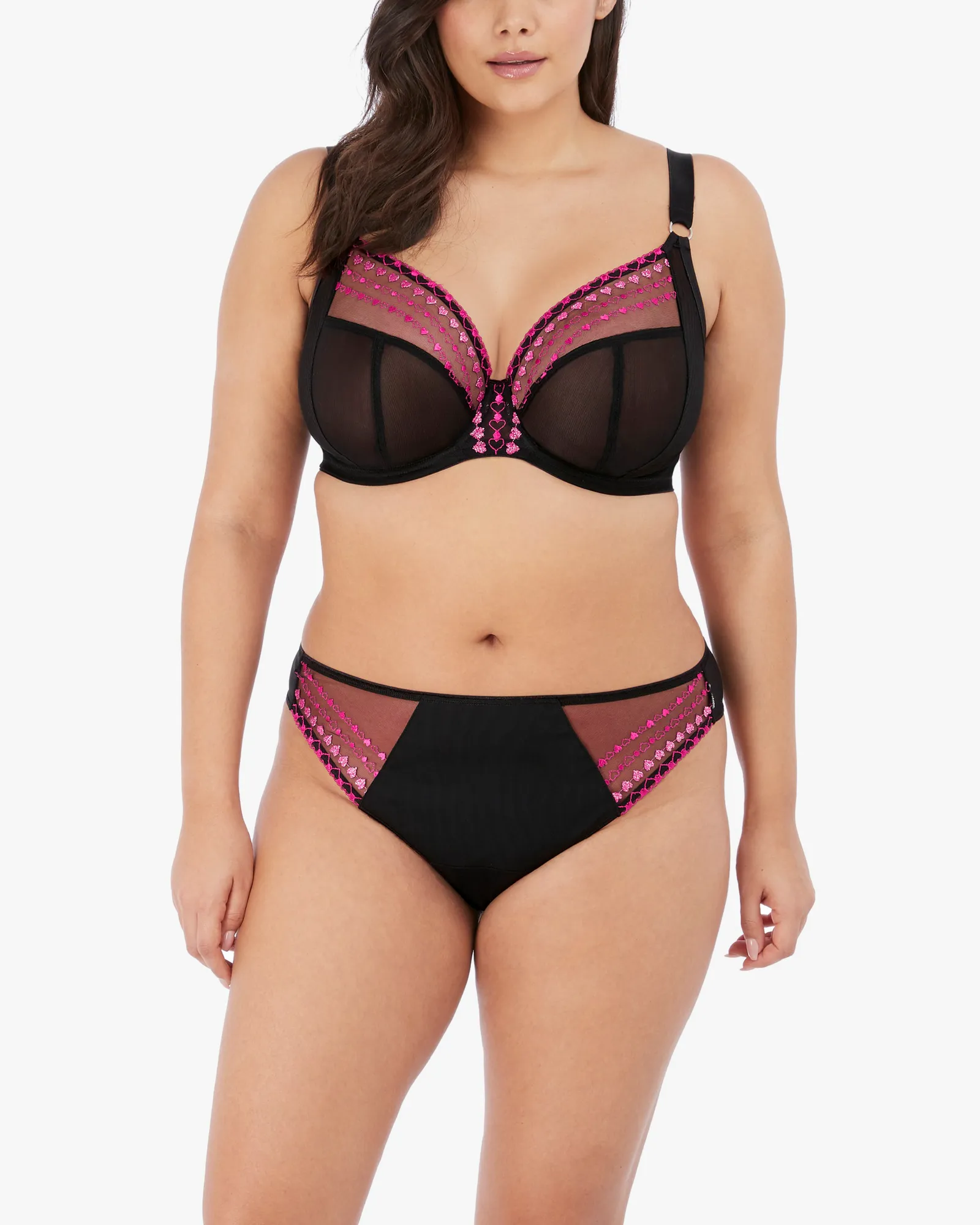 Matilda Thong | Black / Pink