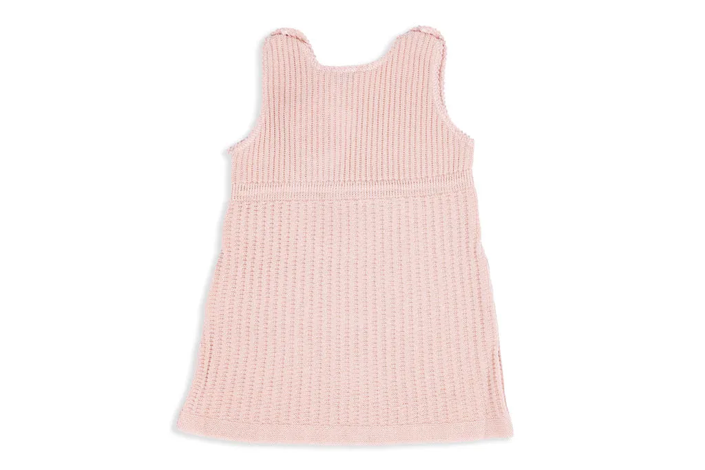 Merino Wool Knit Soft Rose Dress