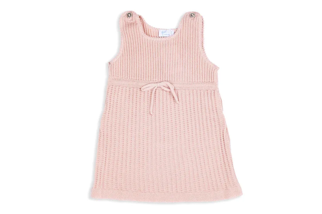 Merino Wool Knit Soft Rose Dress