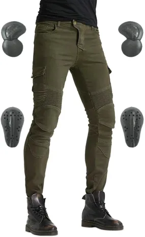 Motorcycle Jeans, Versatile Durable Motorcycle Pants for Men & Women Riding Pants Trousers with Kenn & Hip Armor Pads