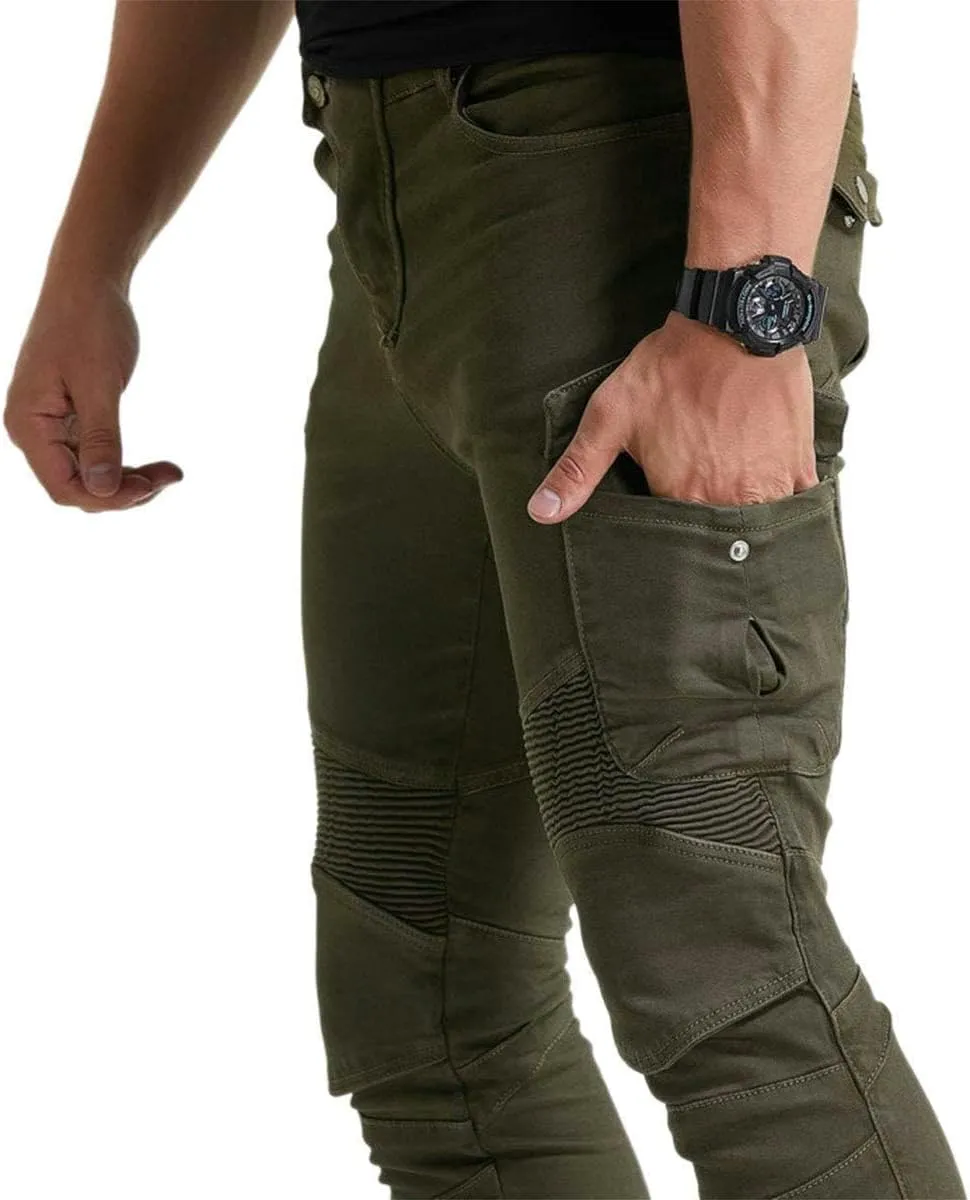 Motorcycle Jeans, Versatile Durable Motorcycle Pants for Men & Women Riding Pants Trousers with Kenn & Hip Armor Pads