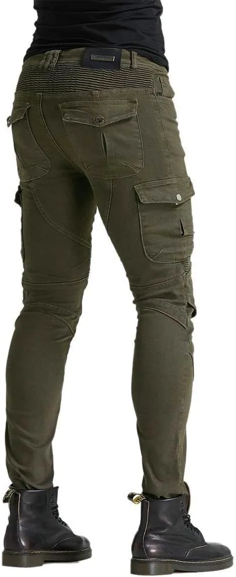 Motorcycle Jeans, Versatile Durable Motorcycle Pants for Men & Women Riding Pants Trousers with Kenn & Hip Armor Pads