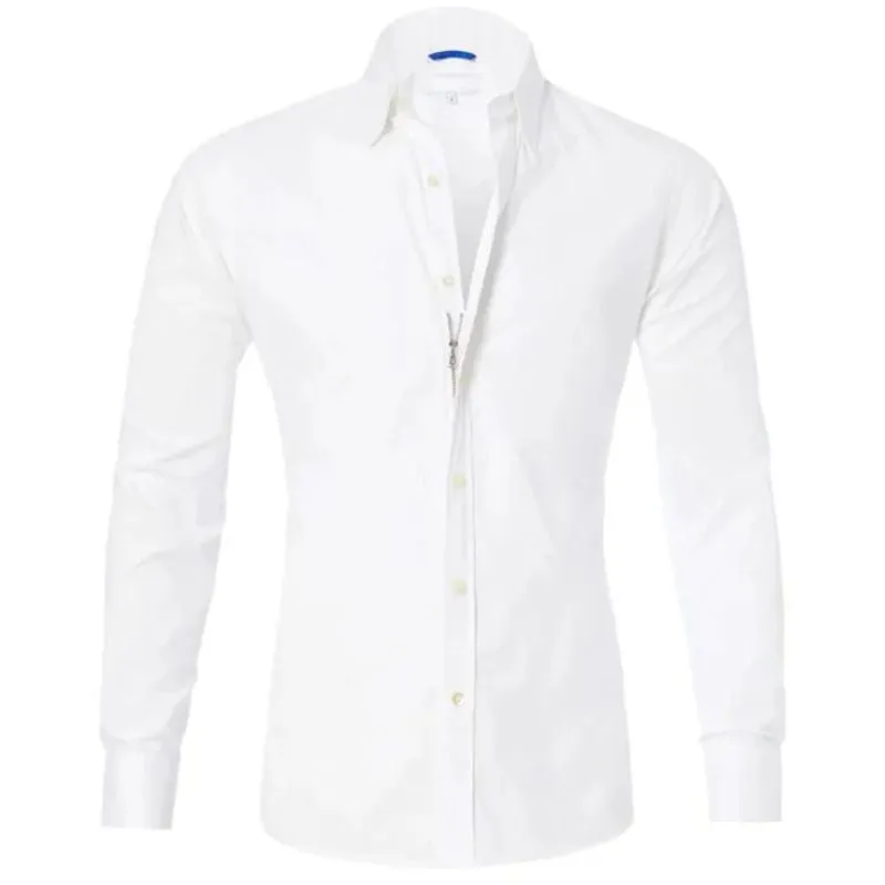 Oxford - Wrinkle-Free Zip-Up Shirt