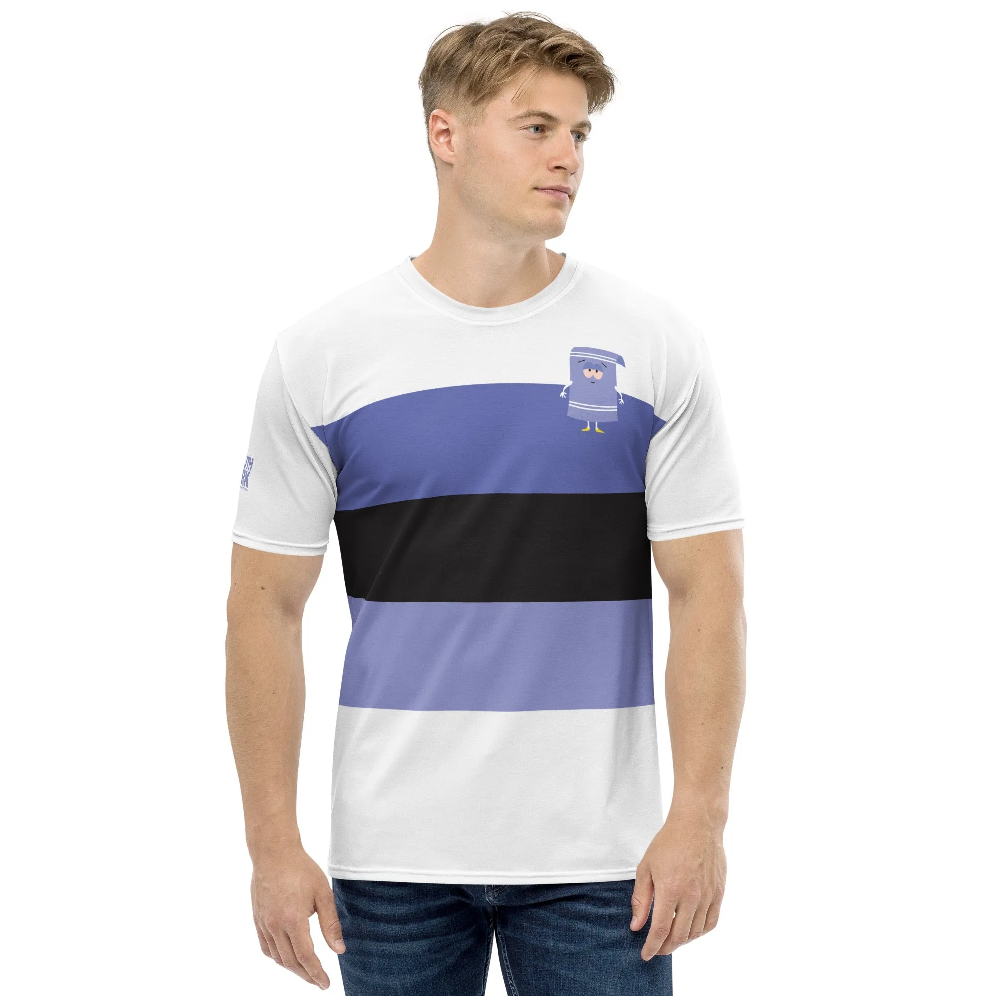 South Park Towelie Striped Unisex Short Sleeve T-Shirt