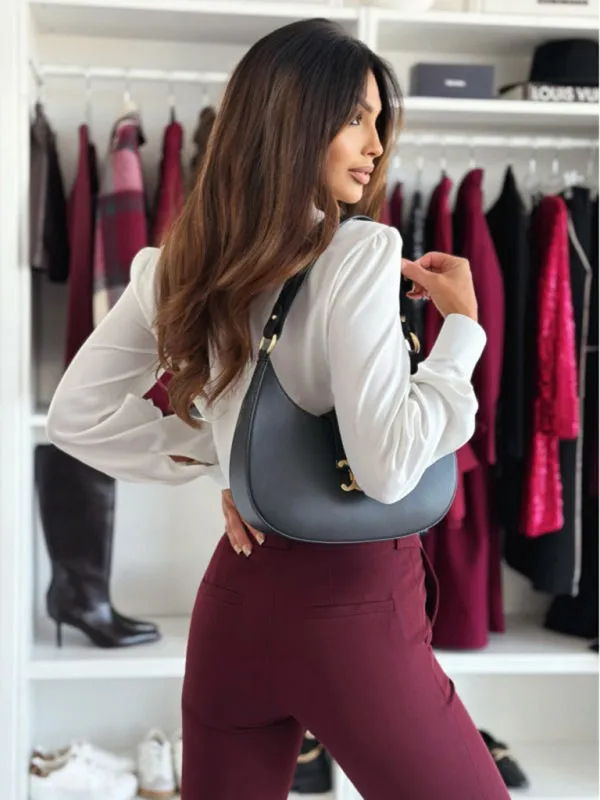 Streamlined Office Wear Blouse - Long Sleeve