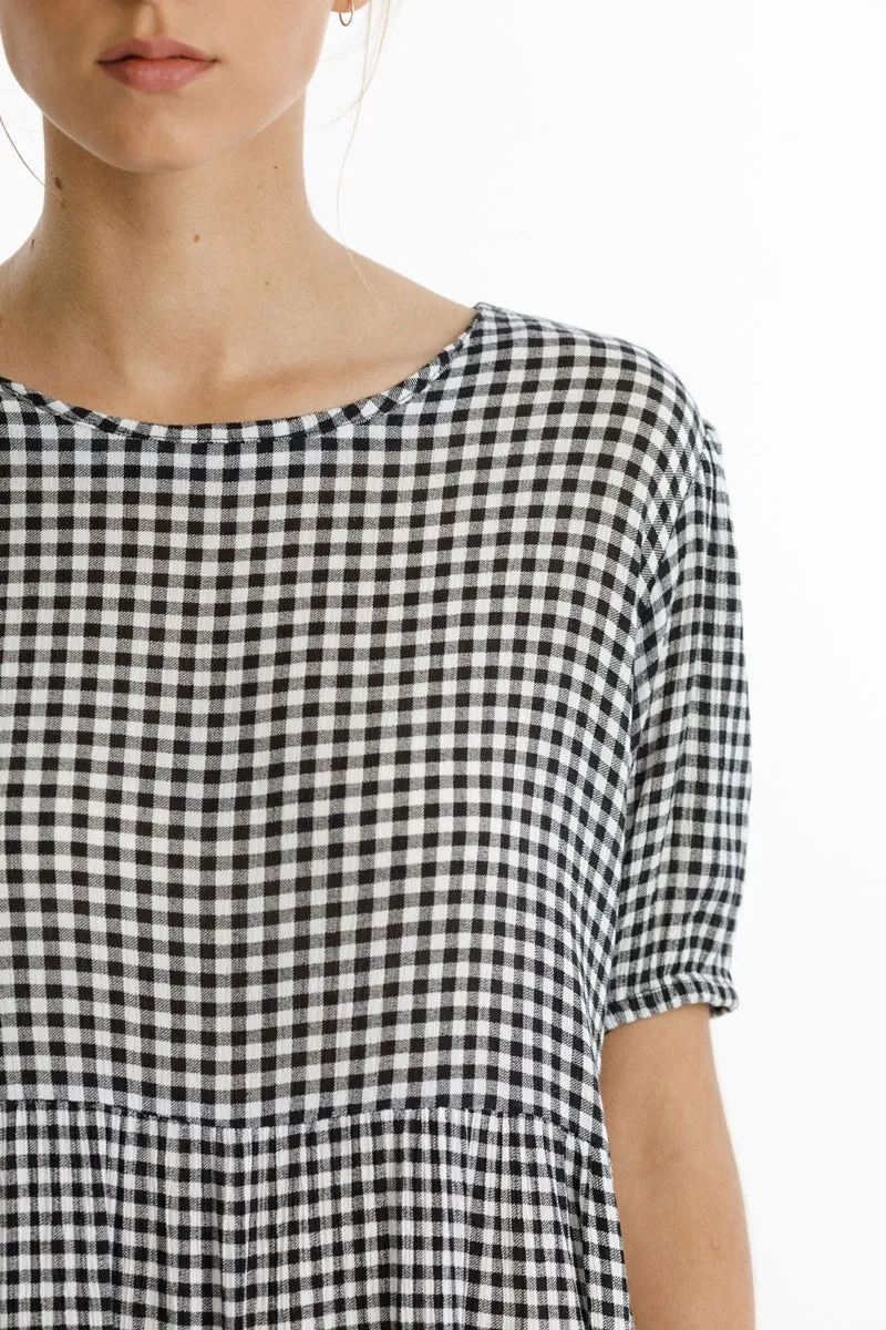 Thing Thing - Whirl Dress - Black Gingham