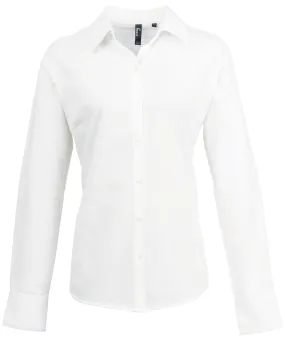 White - Women's signature Oxford long sleeve shirt
