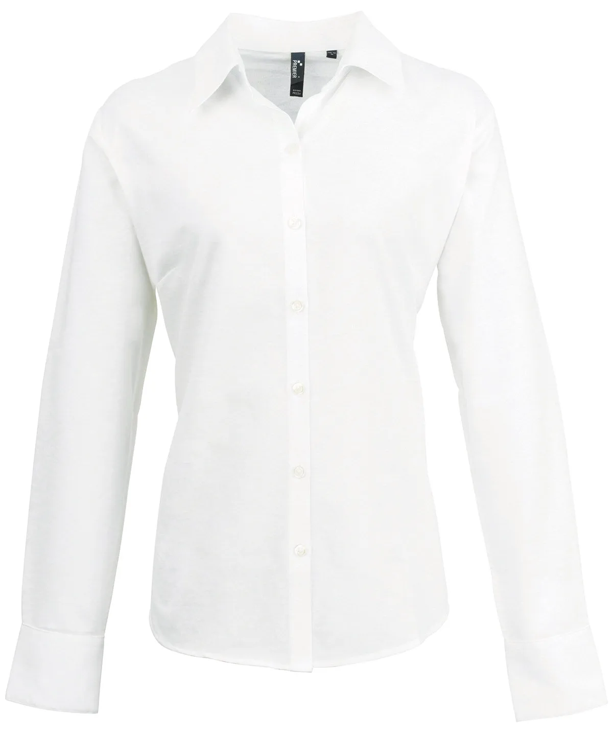 White - Women's signature Oxford long sleeve shirt